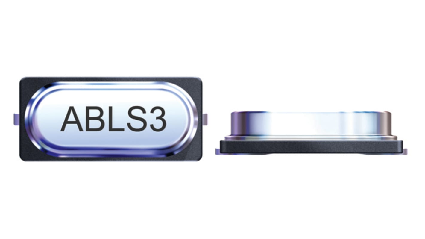 ABLS3-12.000MHZ-D4Y-T, Krystalenhed, 12MHz, ±30ppm, 2 ben, HC/49US, 11.4 x 4.7 x 2.7mm