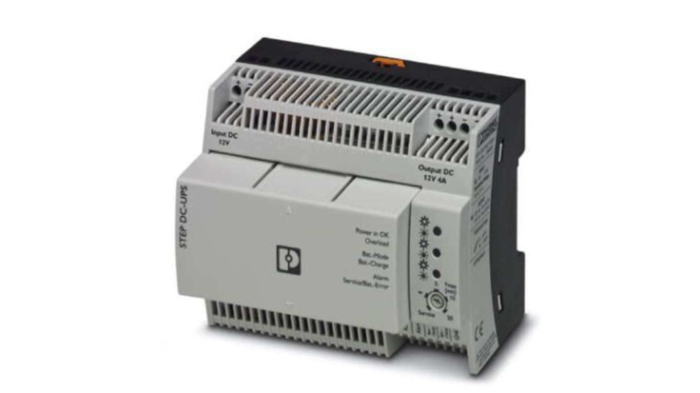 Phoenix Contact 12V Input DIN Rail Uninterruptible Power Supply, STEP-UPS
