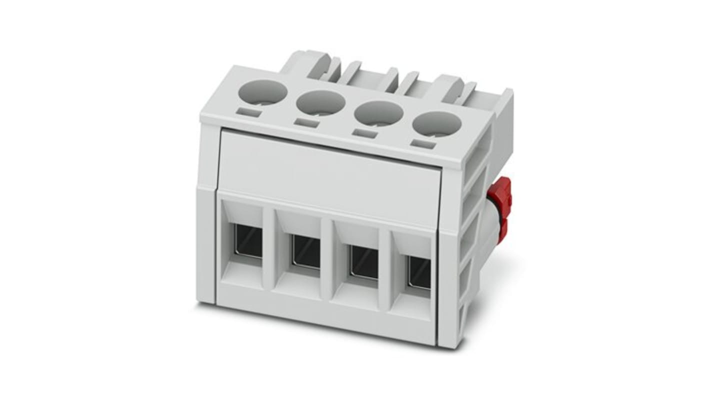 Phoenix Contact 5mm Pitch Pluggable Terminal Block, Plug, Cable Mount, Spring Cage Termination