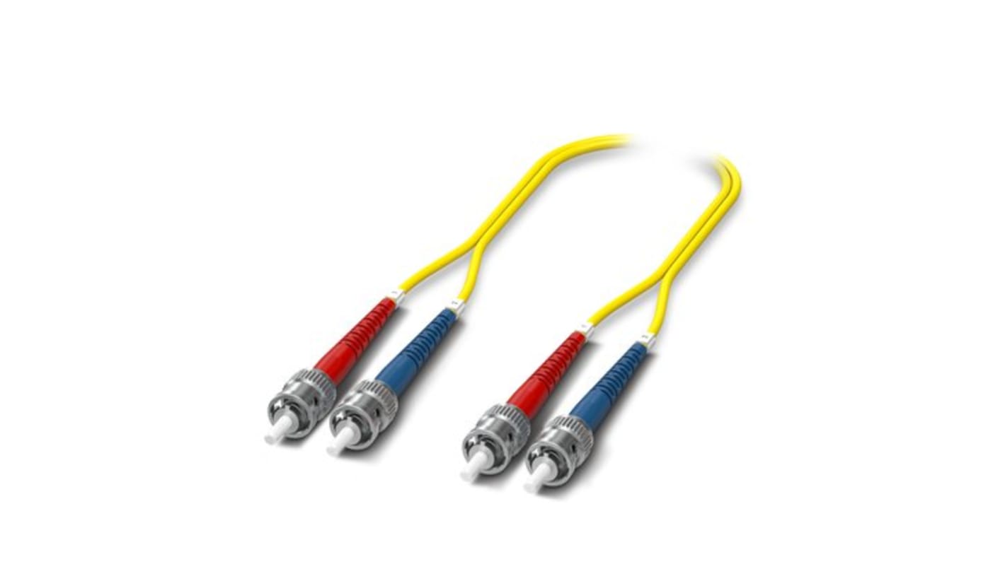 Câble fibre optique Phoenix Contact 5m Avec connecteur / ST, OS2 Mono-mode