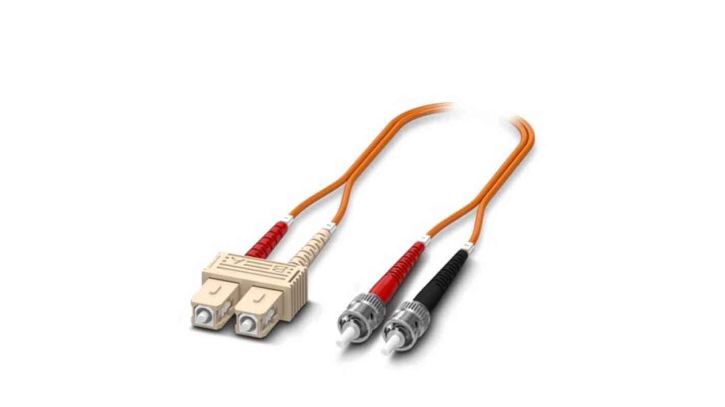 Cable de fibra óptica Phoenix Contact, con A: SC, con B: ST, long. 1m