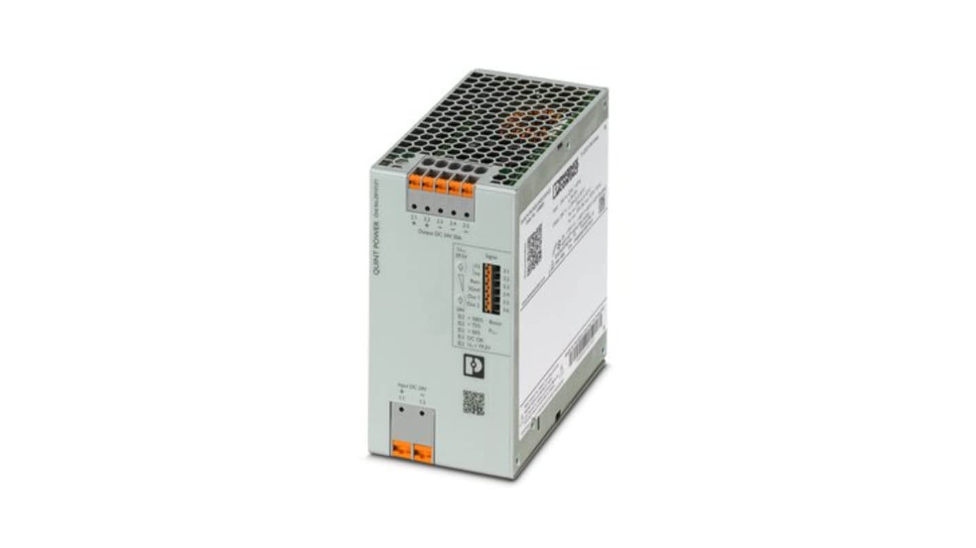 Convertisseur DC-DC Phoenix Contact, QUINT4, Rail DIN, 24V c.c.