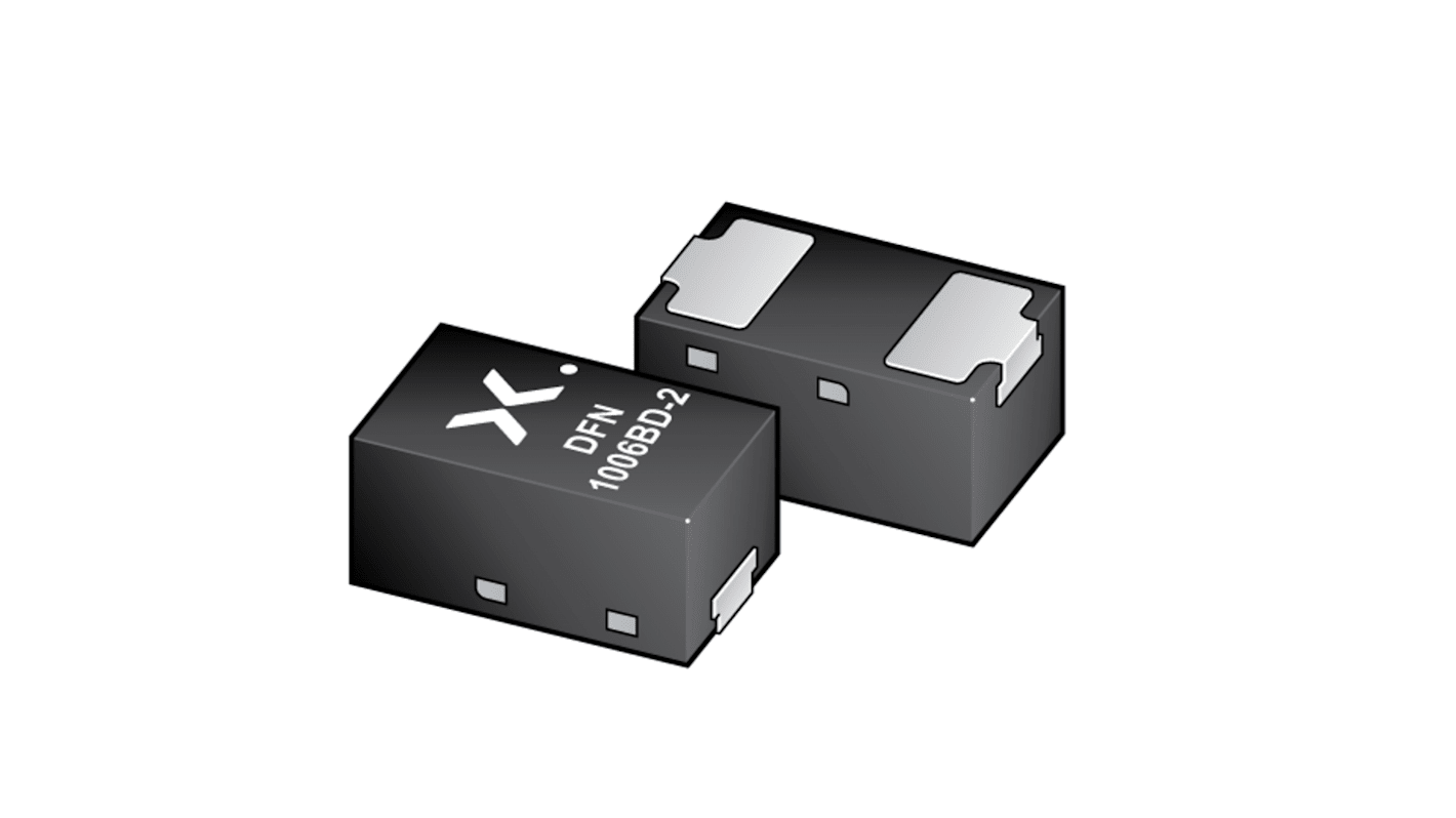 Diodo di protezione ESD Nexperia, Bidirezionale, , SMD, bloccaggio 42V, breakdown 25.5V, DFN1006BD-2