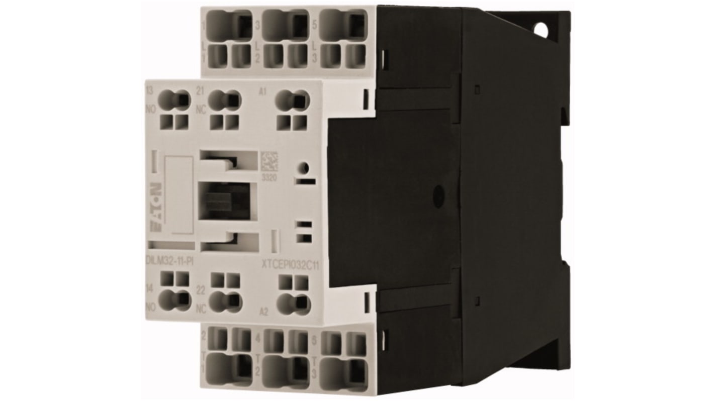 Eaton Contactors Leistungsschütz / 120 V ac Spule, 3 -polig 1 Öffner, 1 Schließer / 32 A