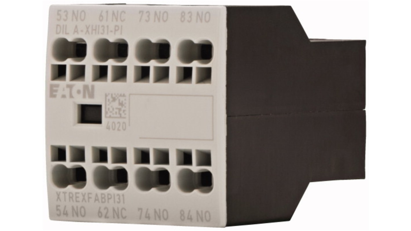 199318 DILAXHI31PI Eaton Auxiliary Contact, 4 Contact, 1 NC, 3 NO