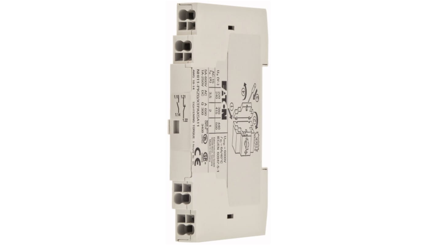 Eaton Eaton Moeller Hilfskontakt 2-polig, 1 Öffner, 1 Schließer Frontmontage 16 A