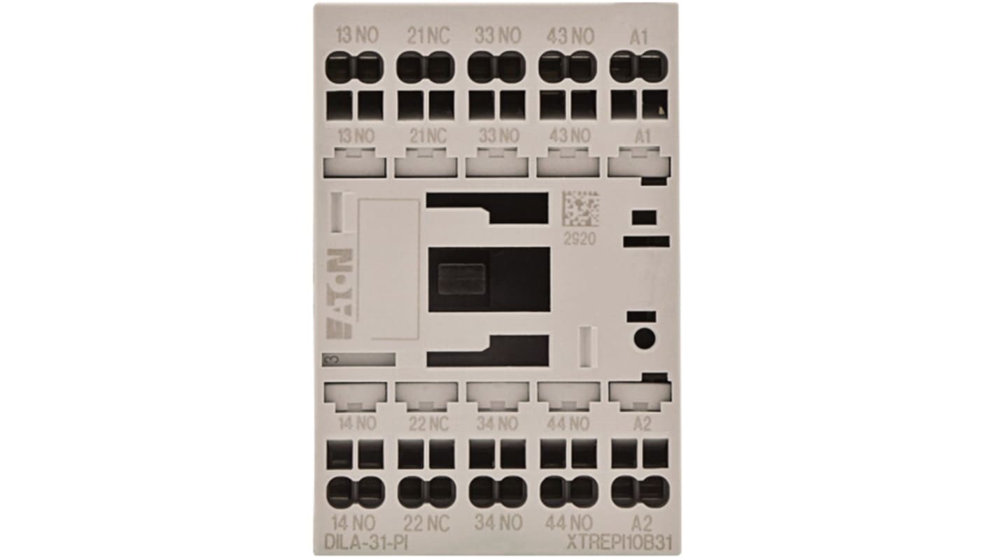 Eaton DILA relays Contactor Relay, 230 V ac Coil, 4 A, 1 NC, 3 NO