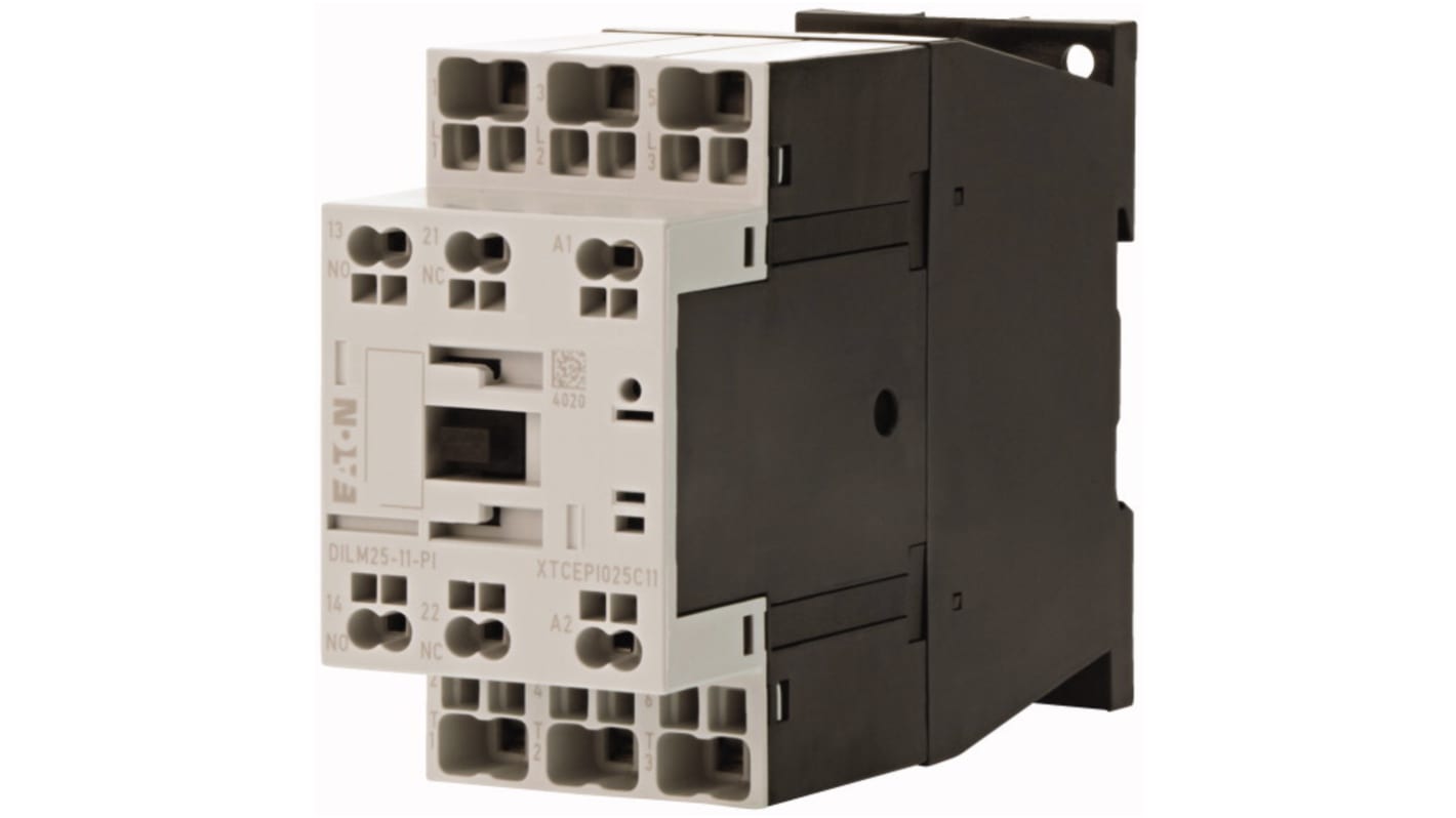 Eaton Contactors Leistungsschütz 220 V ac-Spule, 3 -polig / 25 A 11 kW 1 Öffner, 1 Schließer