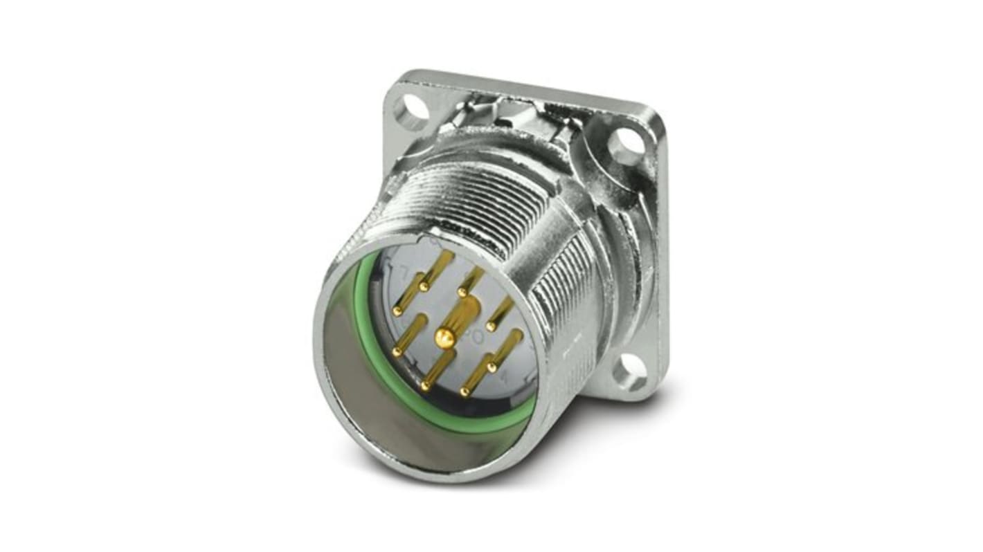 Phoenix Contact M23 PRO M23 Rundsteckverbinder Stecker 9-polig Frontmontage, Crimpanschluss IP66, IP68, IP69K