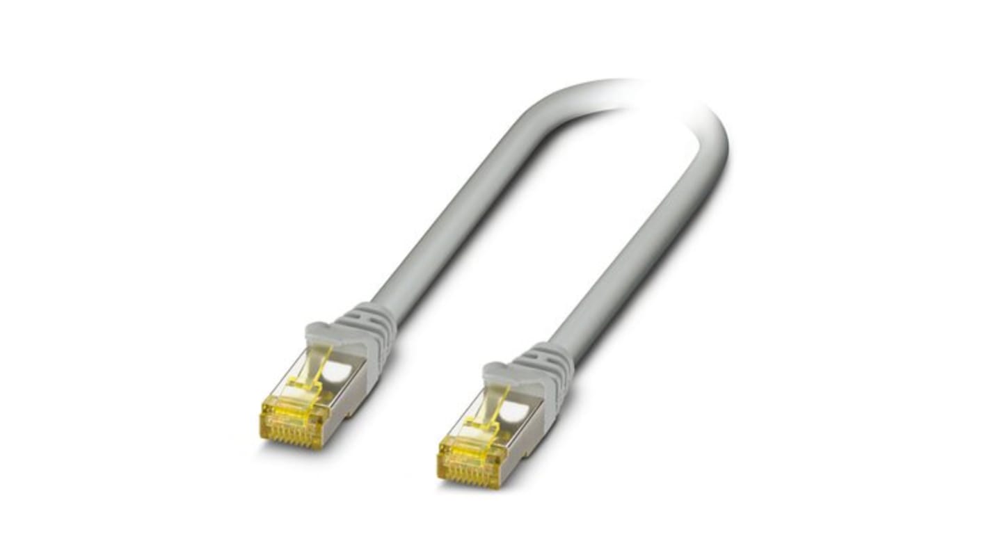 Phoenix Contact Ethernetkabel Cat.6a, 0.5m, Grau Patchkabel, A RJ45 Stecker, B RJ45