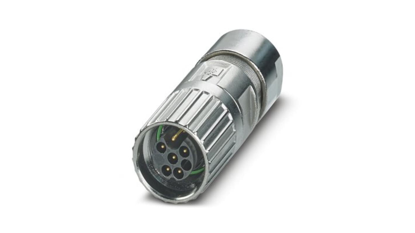 Phoenix Contact M17 PRO M17 Rundsteckverbinder Stecker 6-polig Kabelmontage, Crimpanschluss IP67, IP68