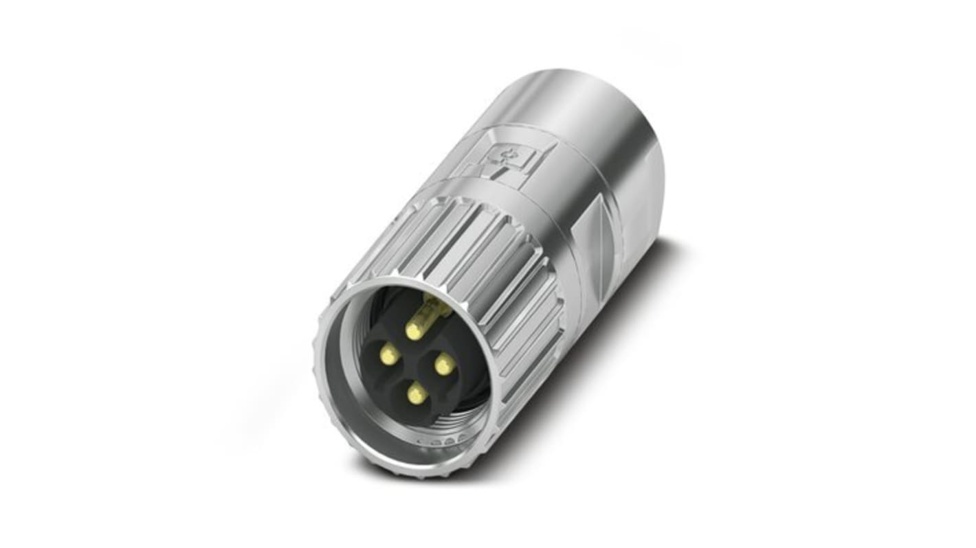 Phoenix Contact Circular Connector, 4 Contacts, Cable Mount, M17 Connector, Plug, IP67, IP68, M17 PRO Series