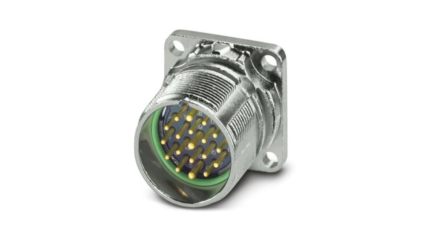 Phoenix Contact Circular Connector, 19 Contacts, Front Mount, M23 Connector, Plug, Male, IP67, M23 PRO Series