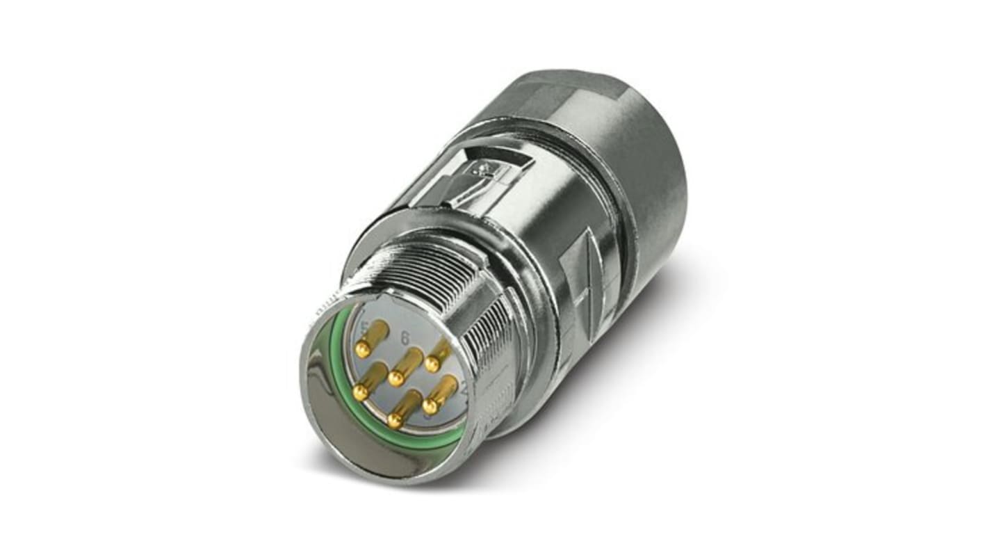 Phoenix Contact Circular Connector, 6 Contacts, Cable Mount, M23 Connector, Plug