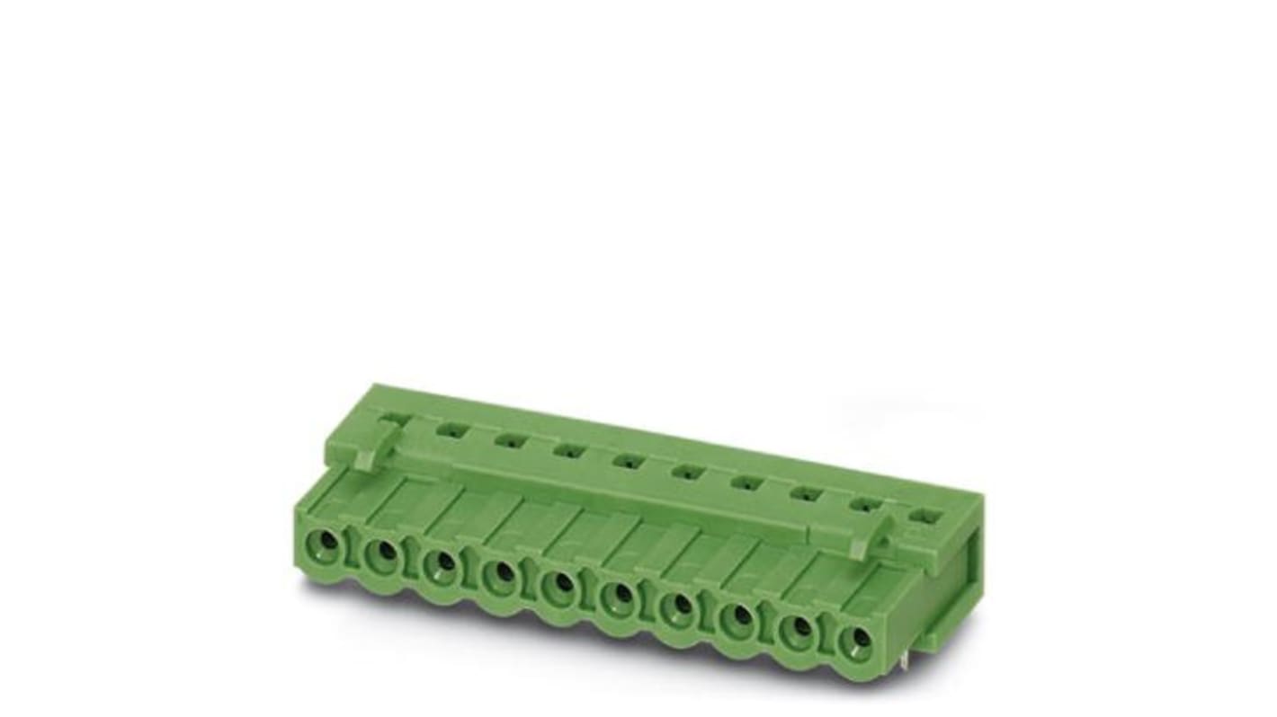 Phoenix Contact 5.08mm Pitch 4 Way Right Angle Pluggable Terminal Block, Inverted Header, Through Hole