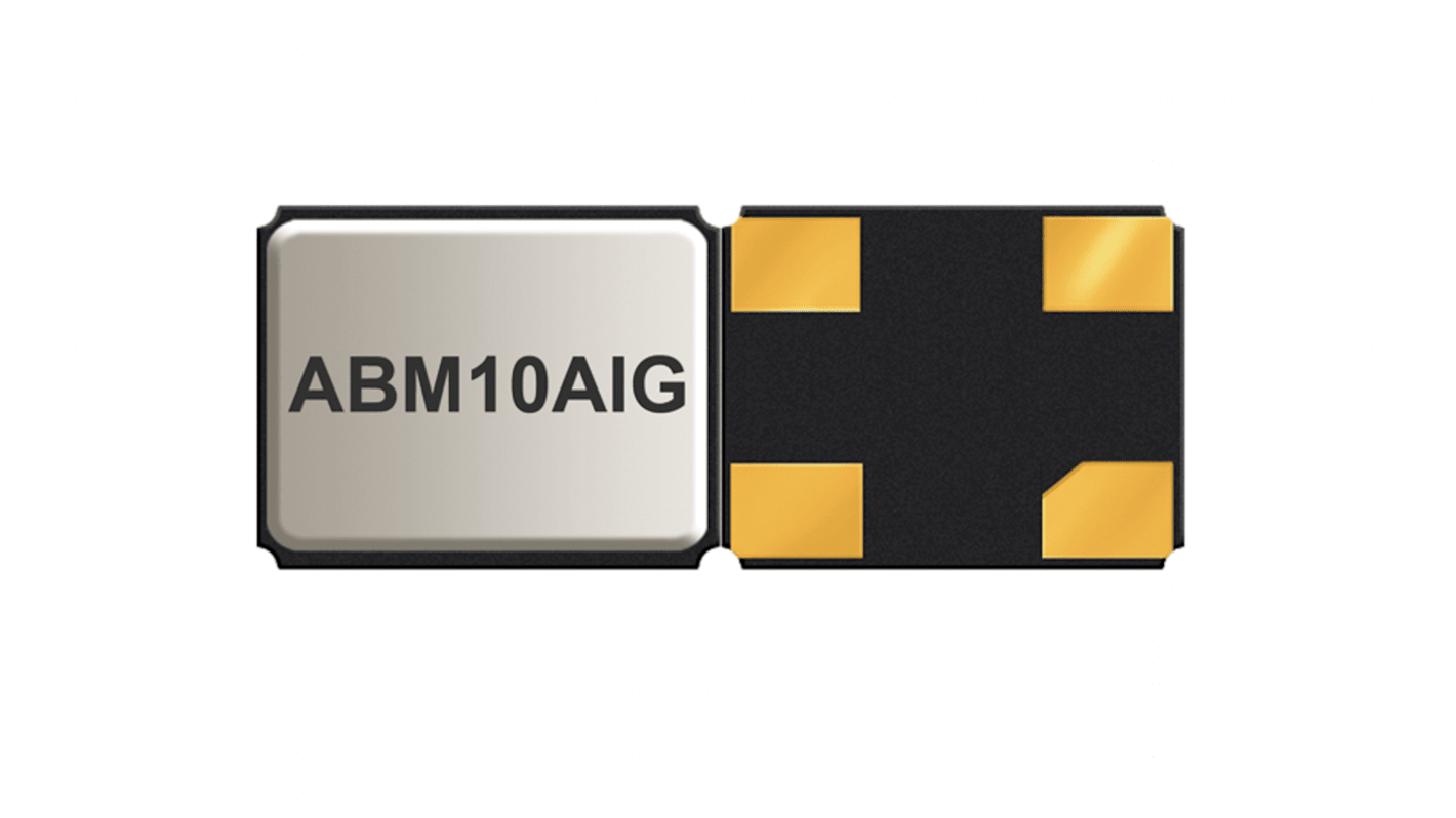 Abracon 25MHz Quarz, Oberflächenmontage, ±50ppm, 10pF, Keramikgehäuse, 4-Pin