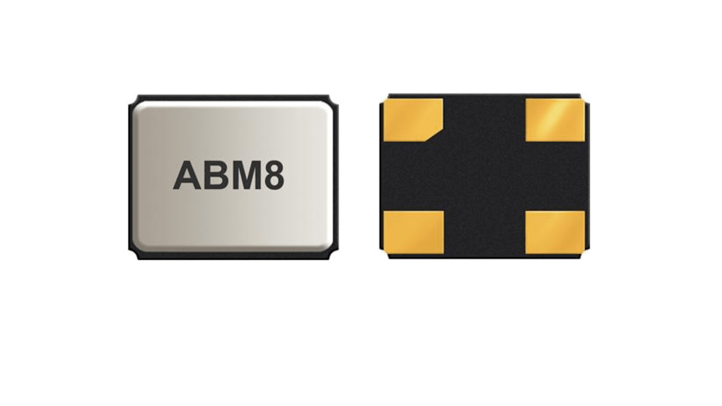 Abracon 水晶振動子, 25MHz, 表面実装, 4-pin, SMD