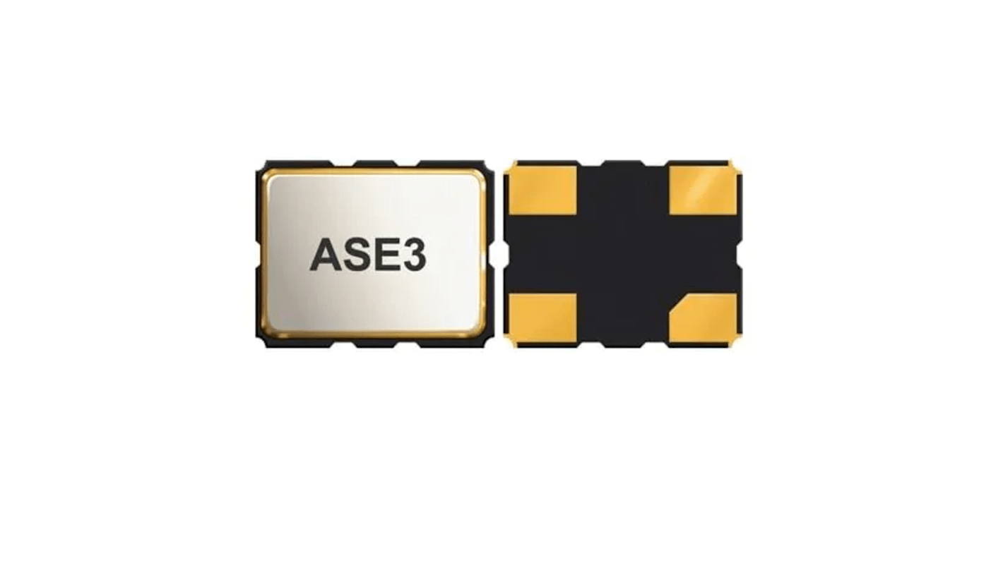 Abracon, 25MHz Crystal Oscillator Crystal Oscillator CMOS SMD ASE3-25.000MHZ-EK-T