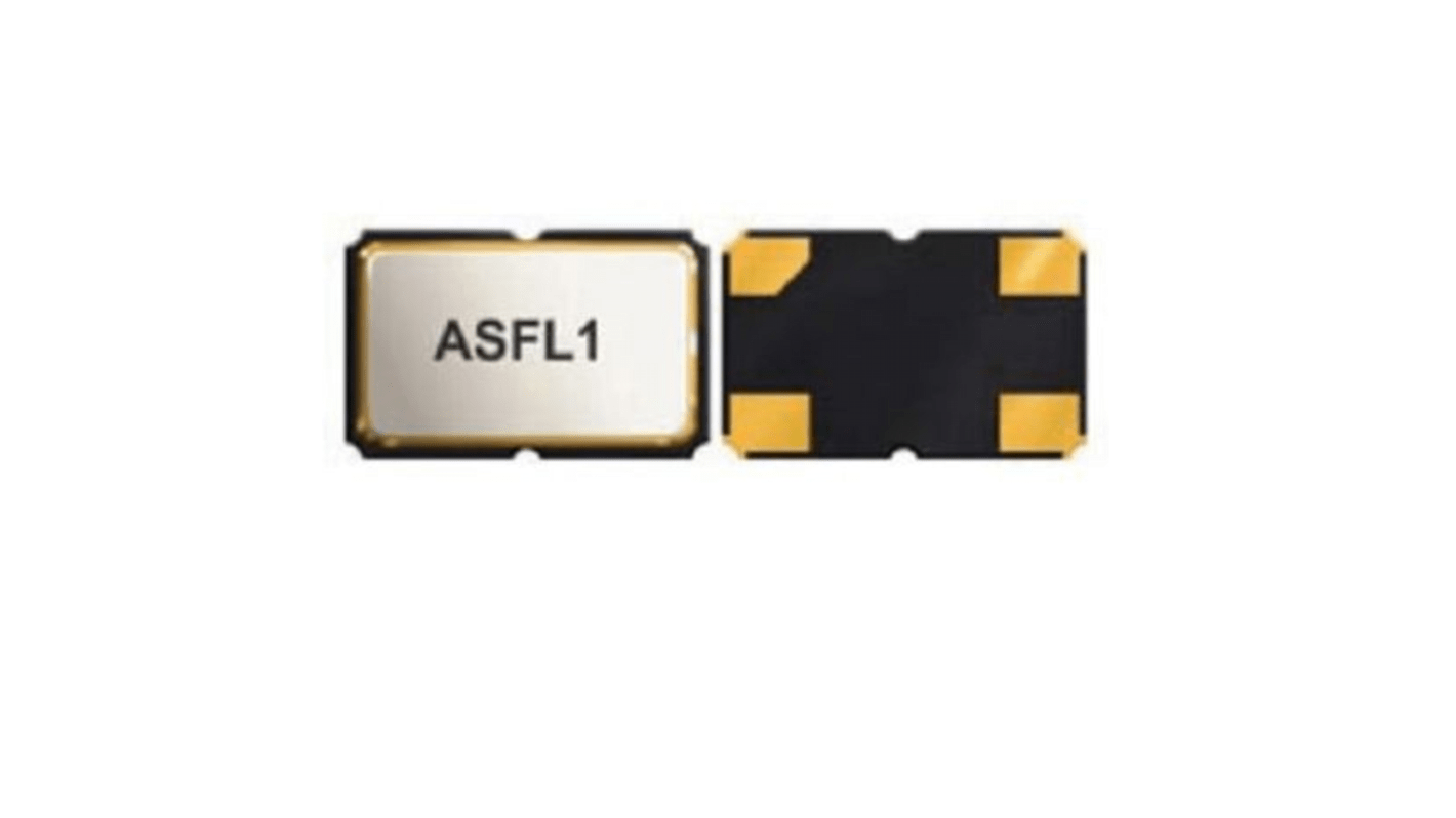 Abracon, 10MHz Clock Oscillator Crystal Oscillator HCMOS, TTL SMD ASFL1-10.000MHZ-EK-T