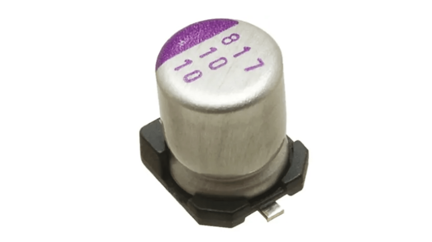 Panasonic 180μF Surface Mount Polymer Capacitor, 16V