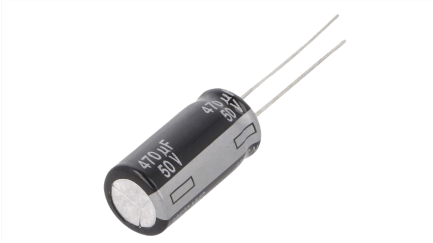 Panasonic 470μF Aluminium Electrolytic Capacitor 50V dc, Radial, Through Hole - ECA1HHG471B