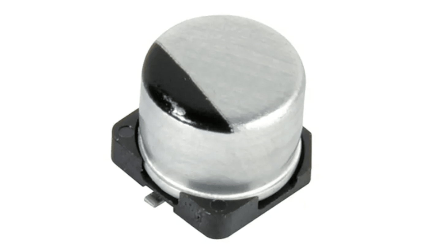 Panasonic, SMD Aluminium-Elektrolyt Kondensator 3.3μF / 50V dc, Ø 4mm x 5.4mm, +85°C