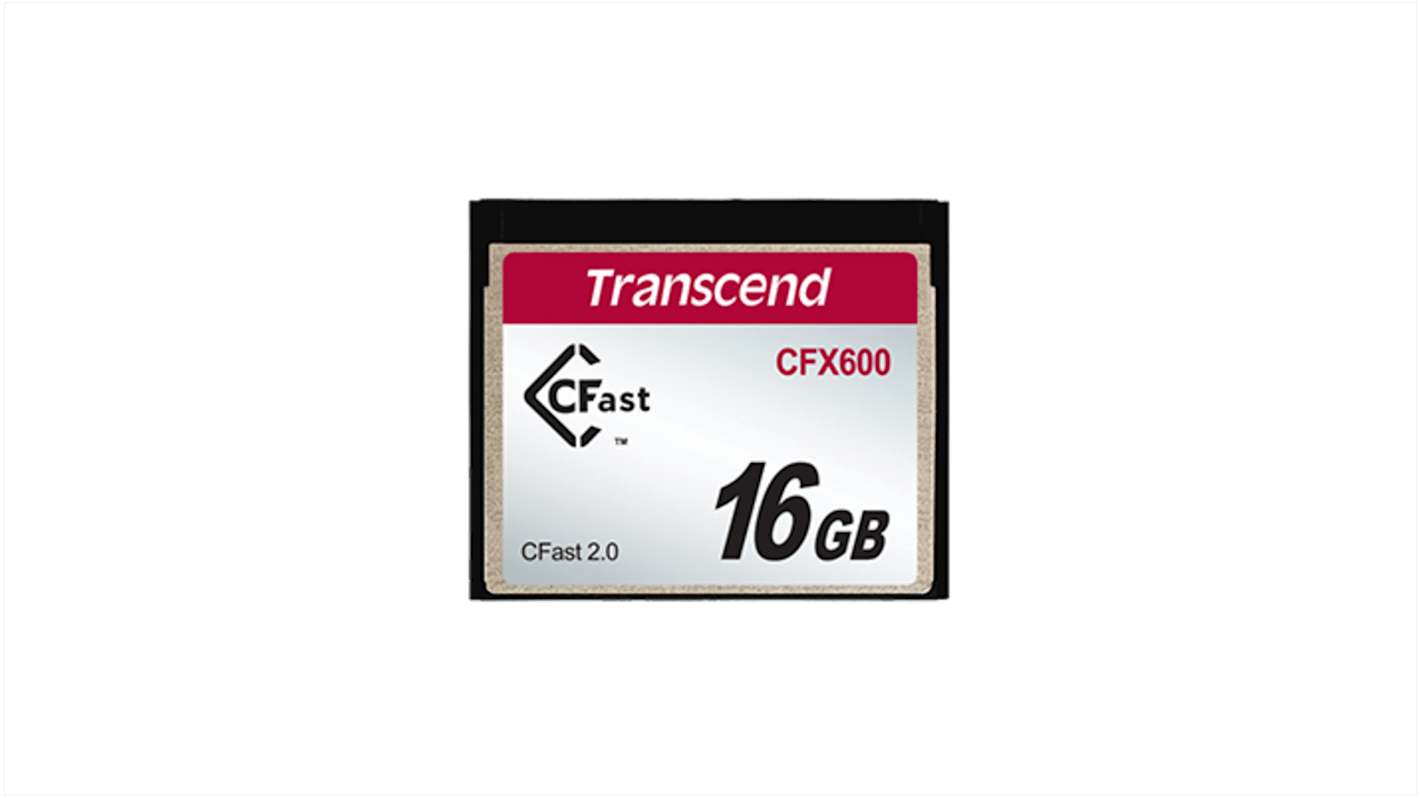 Tarjeta de Memoria Flash Transcend CFast, 16 GB No CFX600I MLC 900x