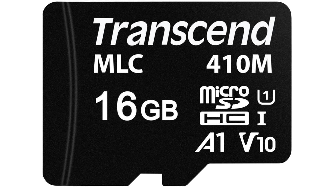 TS16GUSD410M Transcend 16 GB MicroSDHC Micro SD Card, A1, U1, V10 RS