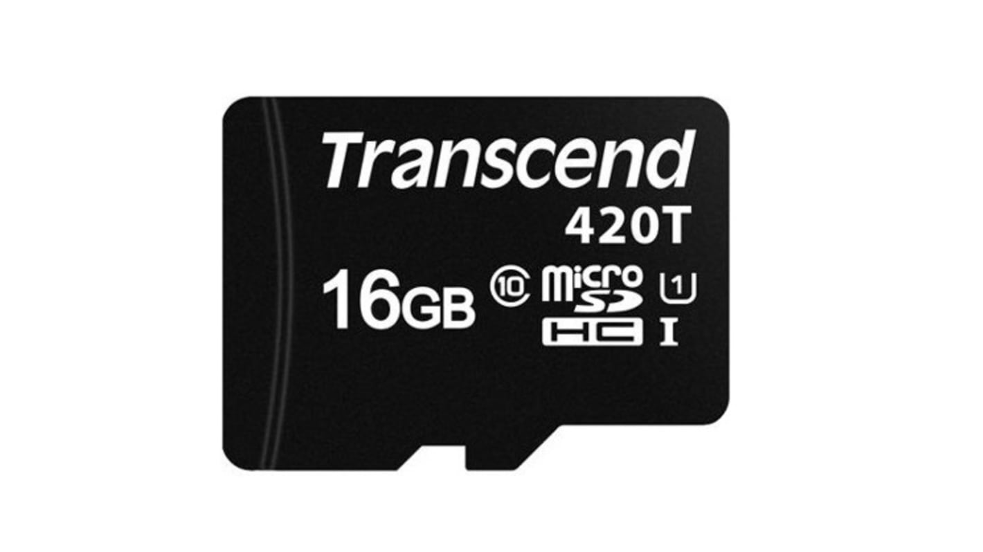 TS16GUSD420T Transcend 16 GB MicroSDHC Micro SD Card, C10, U1 RS