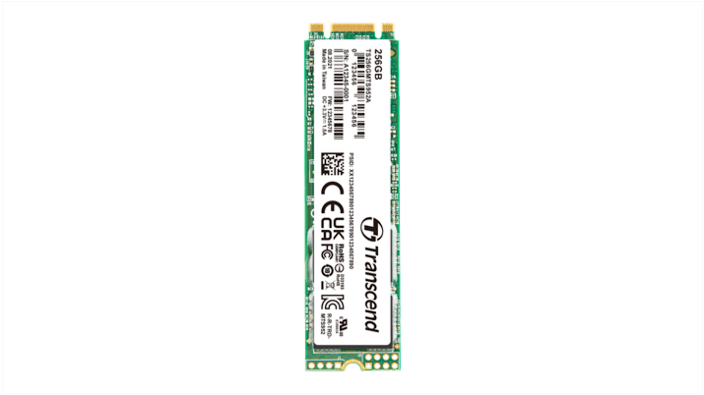 Disco duro SDD interno M.2 Transcend de 256 GB, SATA III, TLC