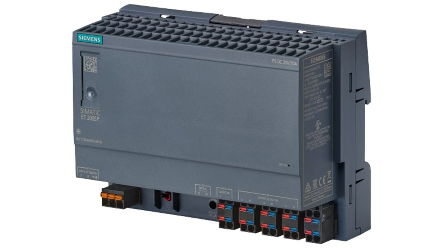 Siemens PSU, BE: 170 → 264V ac, 24V dc, 10A, 240W