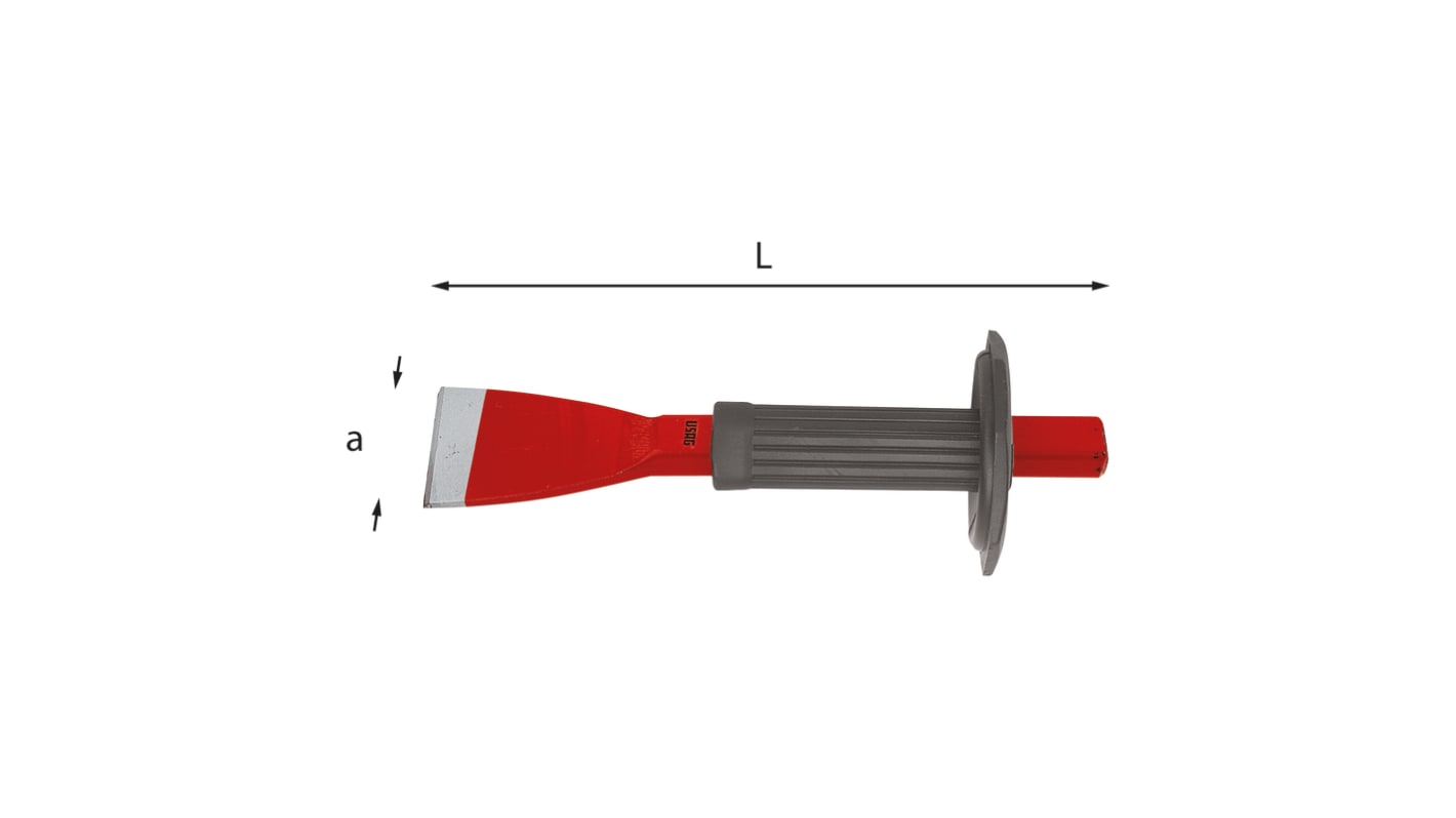 Scalpello per Uso generico Usag, lama da 60 mm in Acciaio al silicio cromo manganese