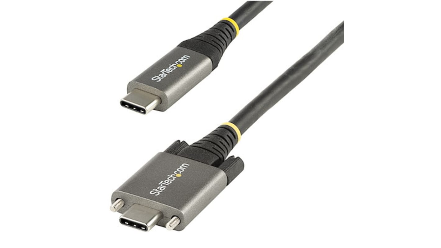 Cable USB 3.1 StarTech.com, con A. USB C Macho, con B. USB C Macho, long. 1m, color Negro