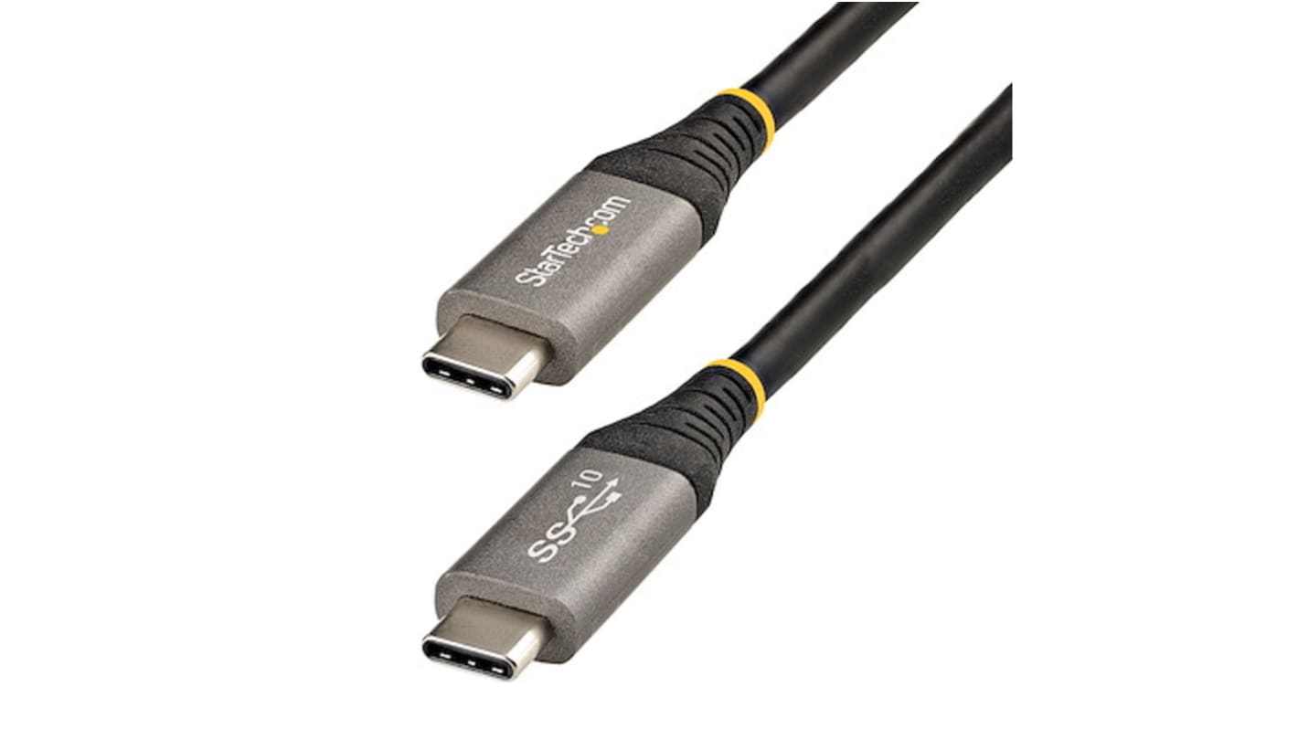 Cable USB 3.1 StarTech.com, con A. USB C Macho, con B. USB C Macho, long. 1m, color Negro