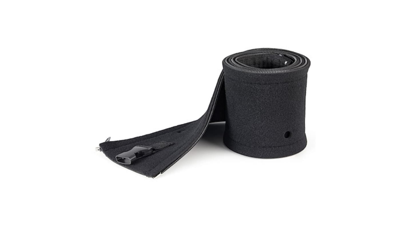 WKSTNCMZP 1m Black Cable Cover in Neoprene RS