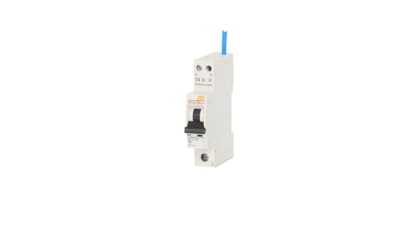 Contactum RCBO, 40A Current Rating, 1P Poles, 30mA Trip Sensitivity, Type B, CCPBR Range