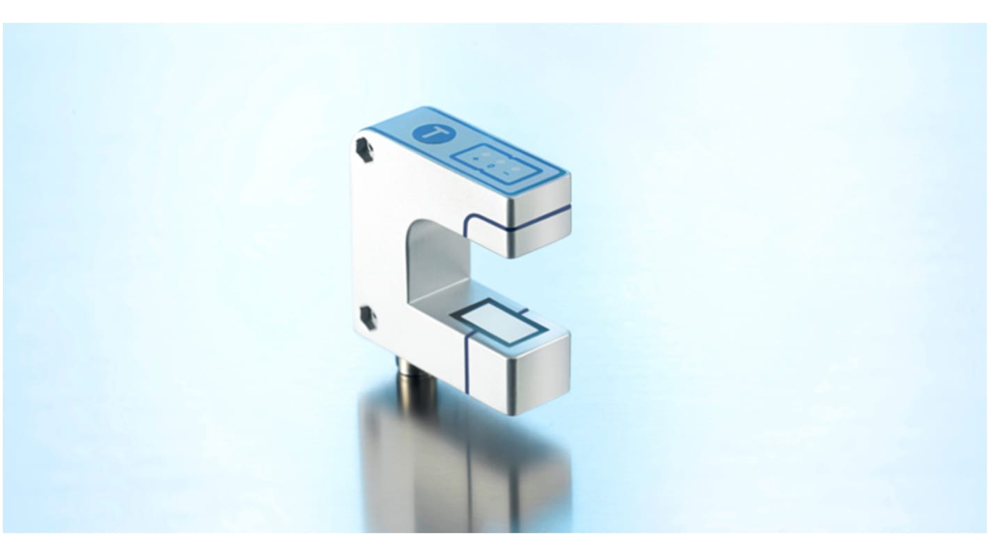 Microsonic BKS Series Ultrasonic Slot-Style Ultrasonic Sensor, M12 x 1, 12 mm Detection, Push-Pull Output, 20 →