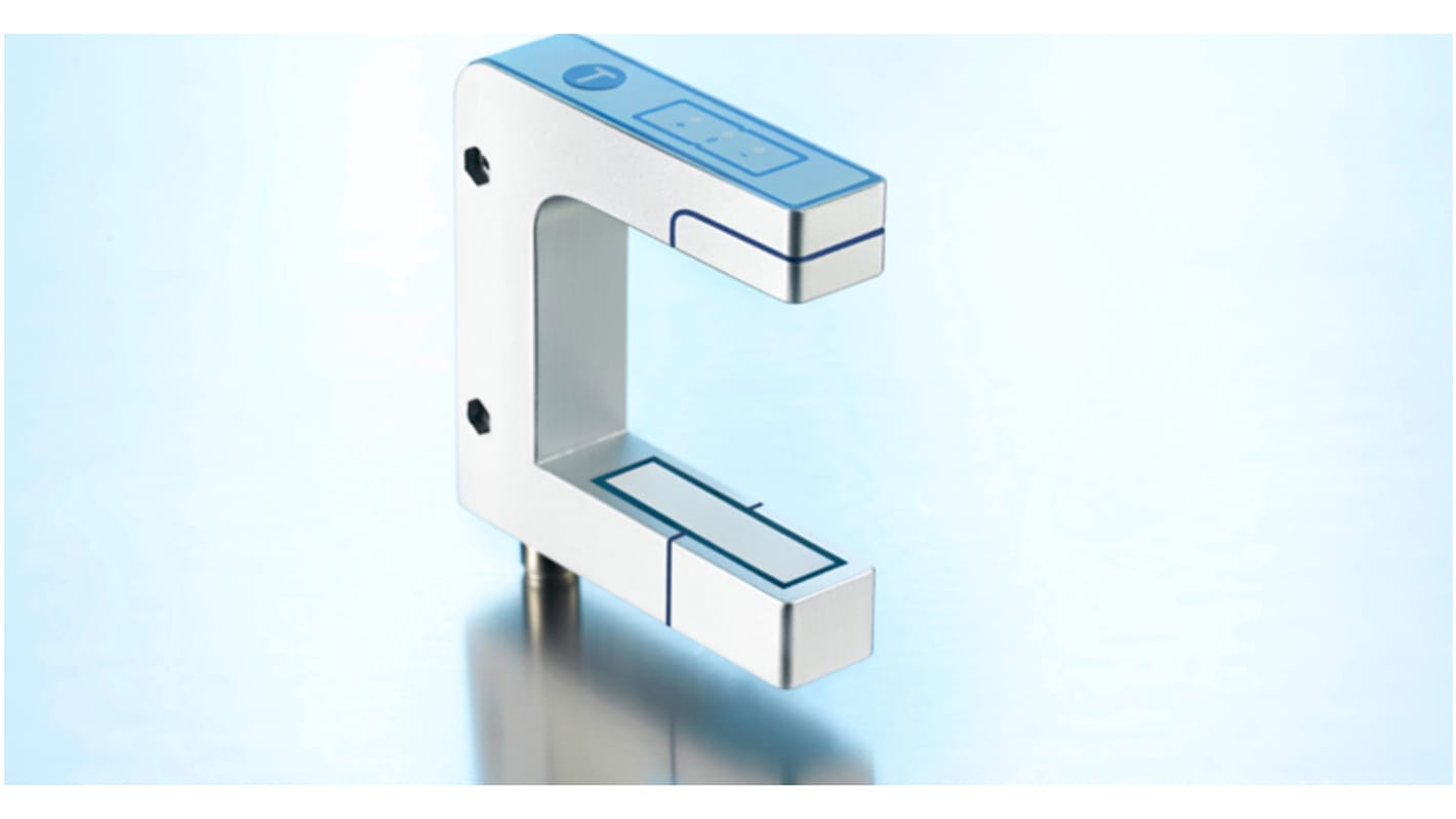 Microsonic BKS Series Ultrasonic Slot-Style Ultrasonic Sensor, M12 x 1, 40 mm Detection, Push-Pull Output, 20 →