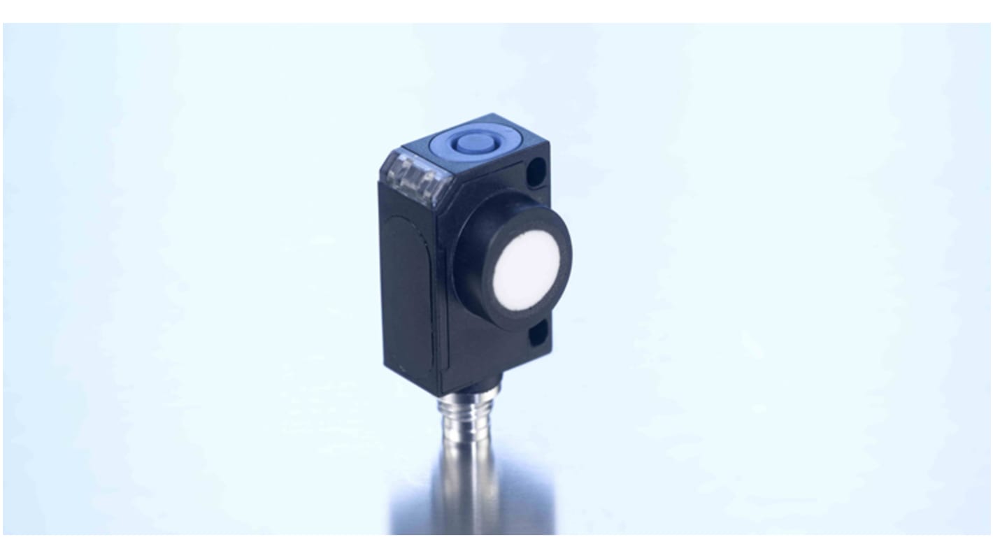 Sensor ultrasónico Microsonic, alcance 1.000 mm, salida Analógico, 20 → 30 V CC, IP67