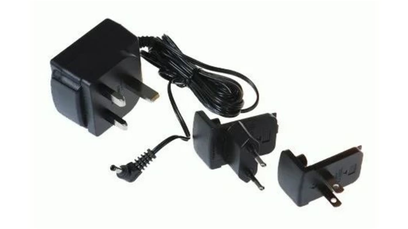 Adaptador AC/DC Brainboxes 100 → 240V ac, 5V dc, 1 salida, Adaptador de alimentación, 1.2A, Conector macho europeo