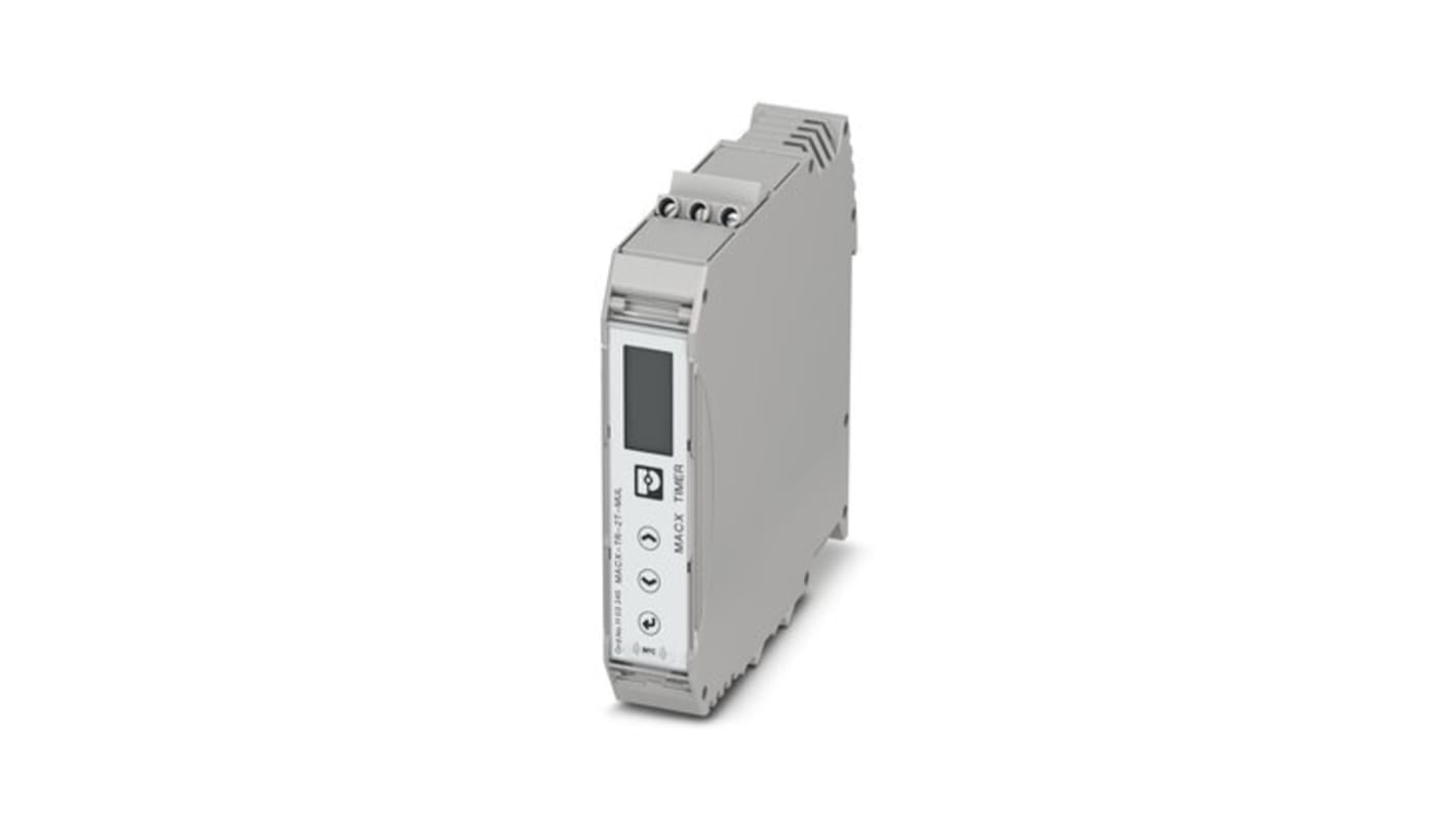 Phoenix Contact DIN Rail Mount Timer Relay, 24 → 240V ac/dc, 2-Contact, 0.01 → 59999min, 2