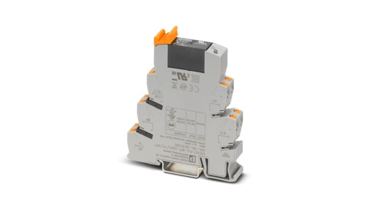 Relé de estado sólido Phoenix Contact PLC Relay, SPST, 24V dc, 5A, para carril DIN