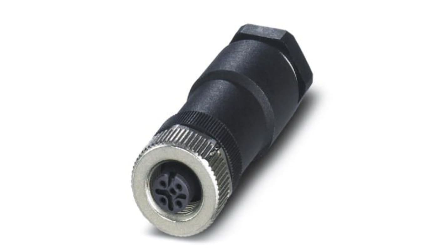 Phoenix Contact Circular Connector, 5 Contacts, Screw, M12 Connector, Socket, IP67, SACC Series