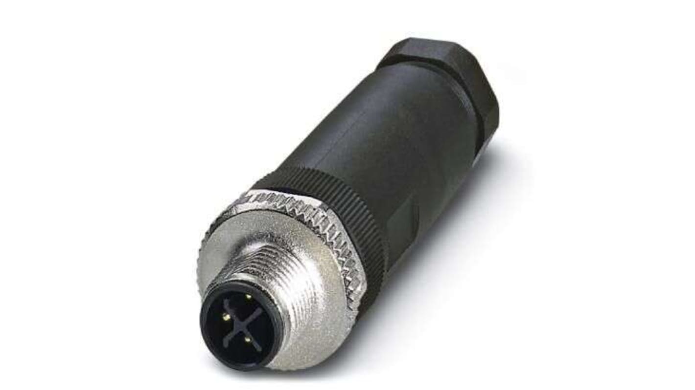 Conector circular Phoenix Contact macho serie SACC de 3 vías, Tornillo, IP67