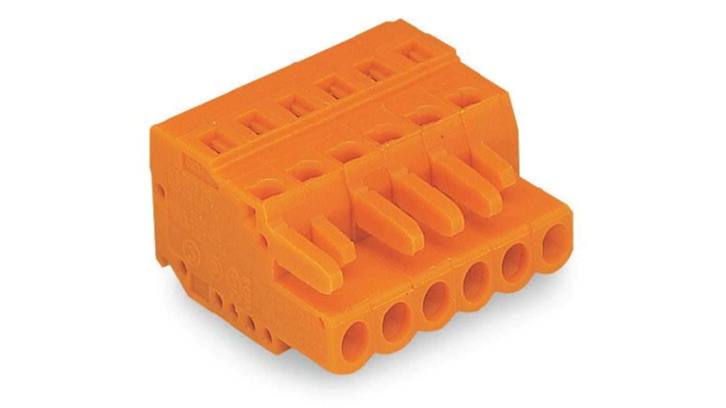 Wago 5.08mm Pitch 12 Way Pluggable Terminal Block, Plug