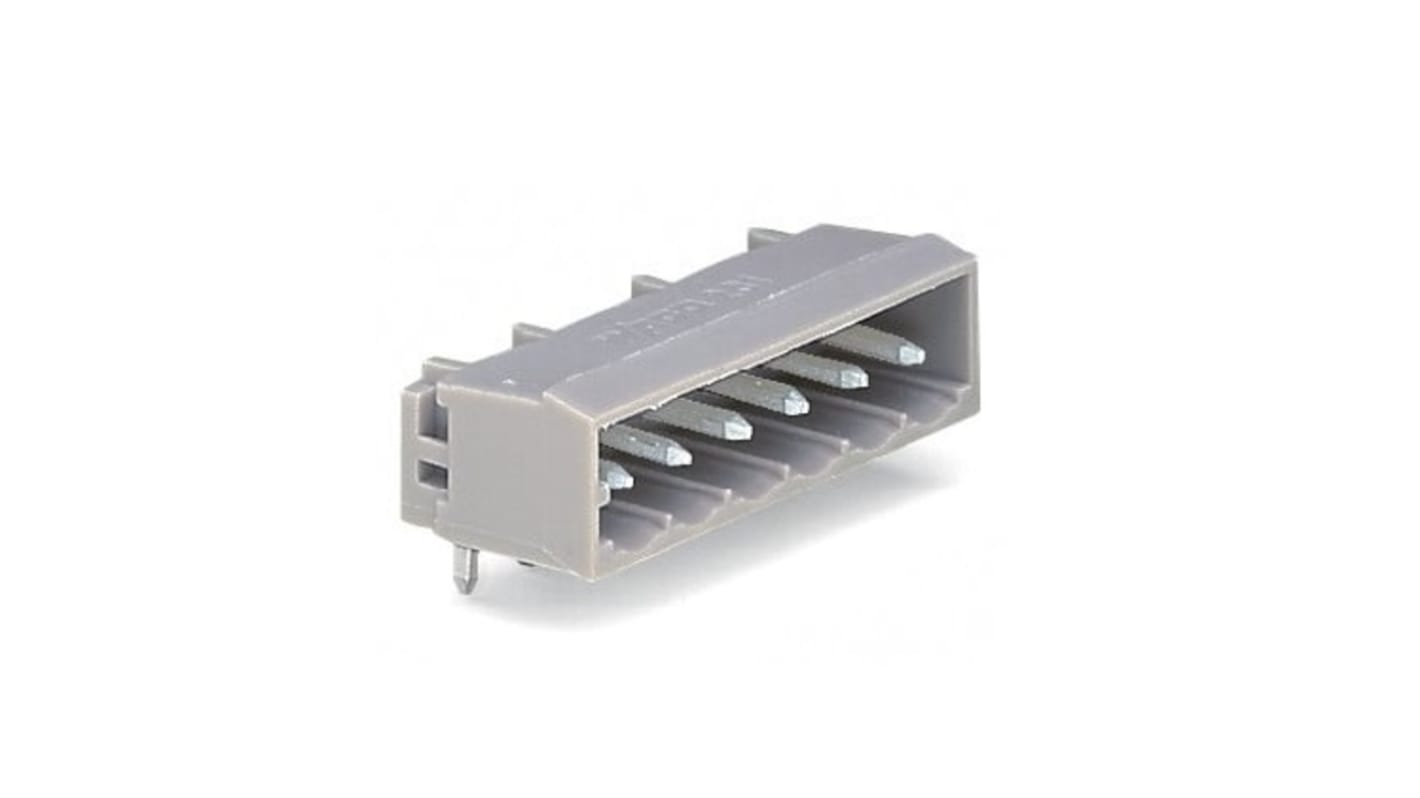 Wago 5mm Pitch 6 Way Pluggable Terminal Block, Header