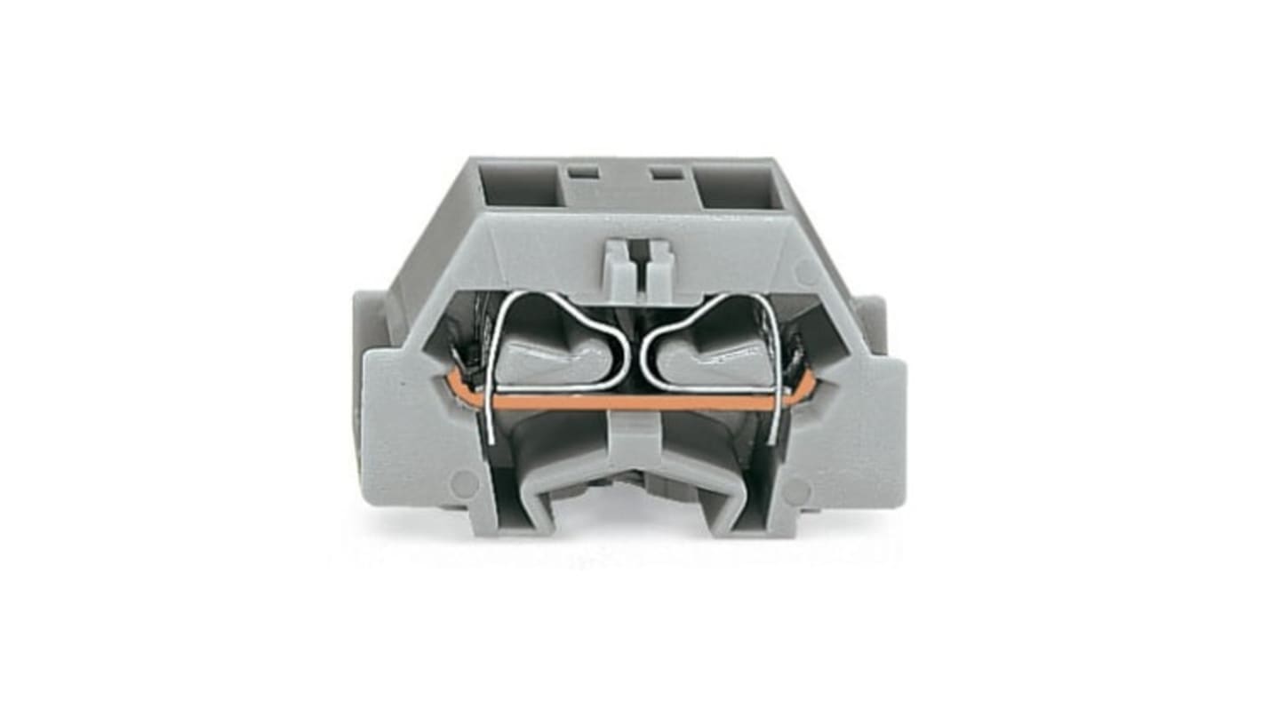 Wago 261 Series Orange Modular Terminal Block, 2.5mm², Single-Level, Cage Clamp Termination