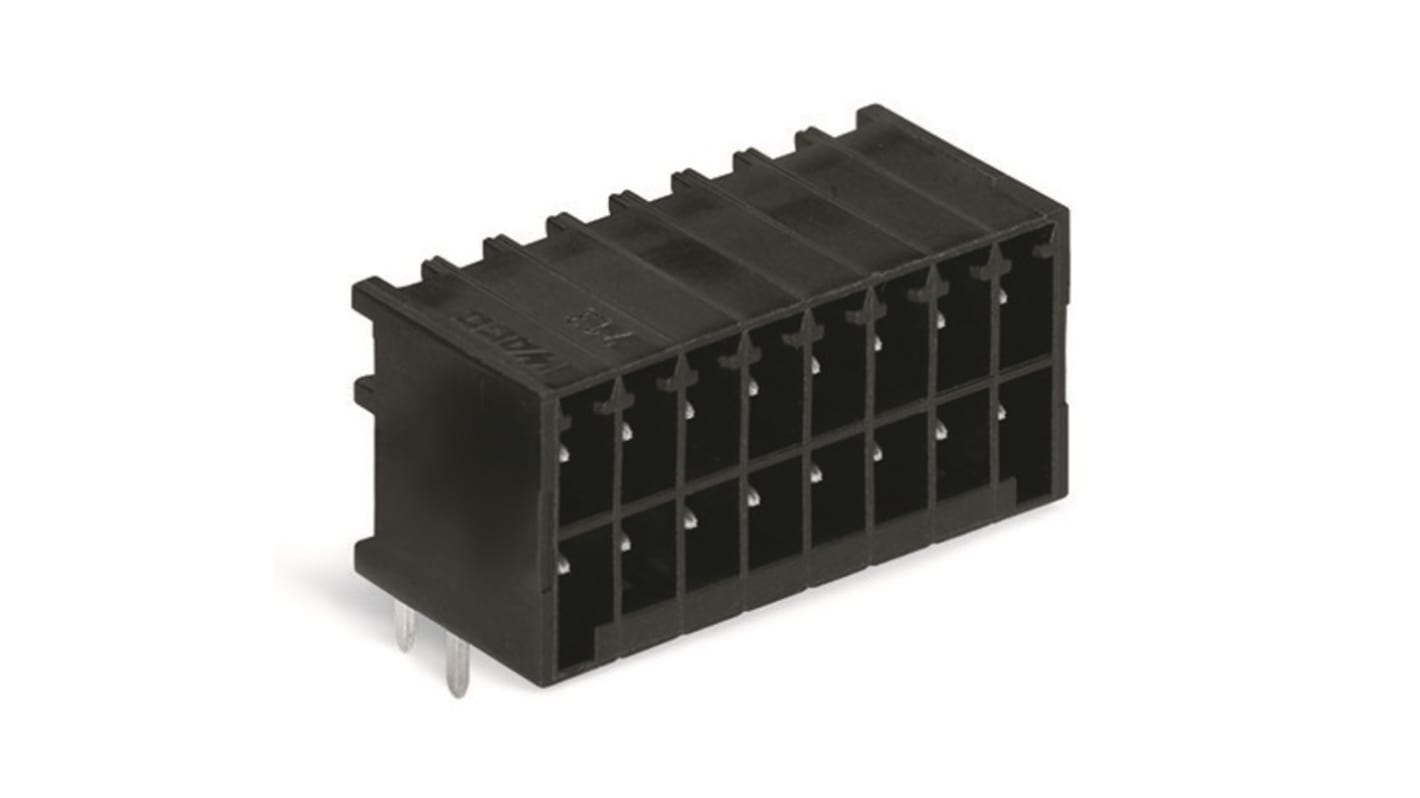 Wago 3.5mm Pitch 16 Way Pluggable Terminal Block, Header