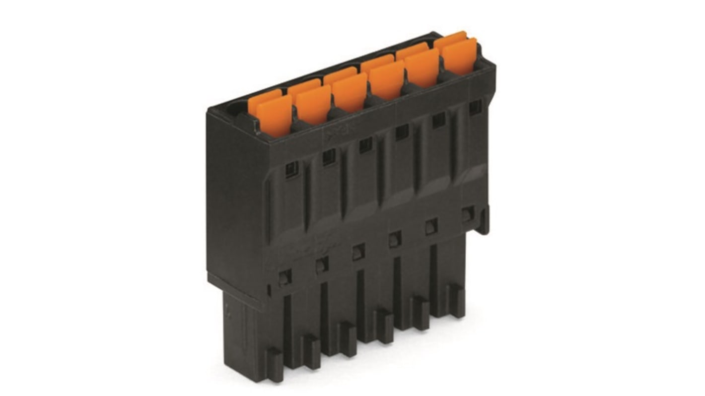 Wago 3.5mm Pitch 3 Way Pluggable Terminal Block, Plug