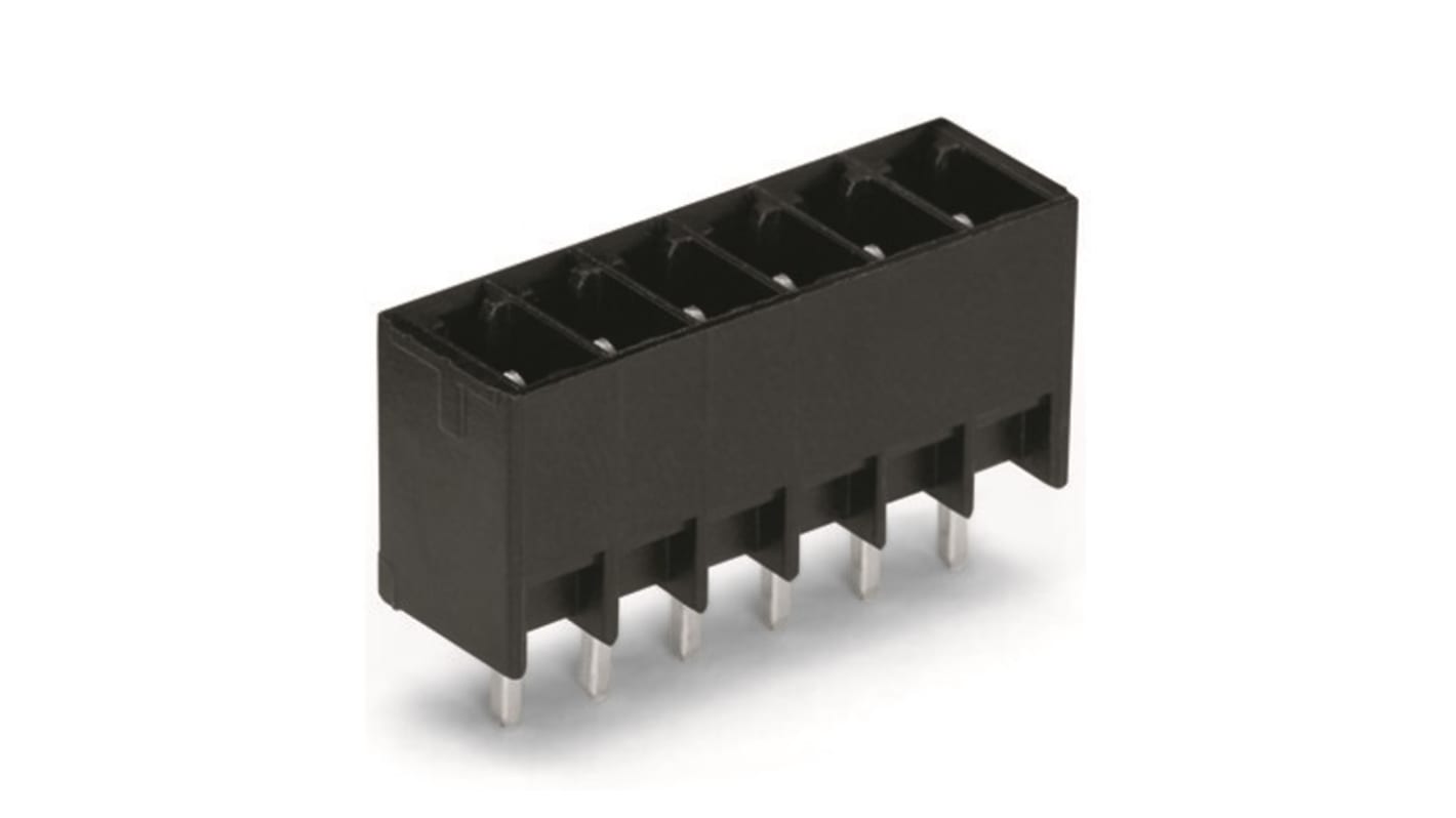 Conector macho para PCB Wago serie 714 de 2 vías, 1 fila, paso 3.5mm